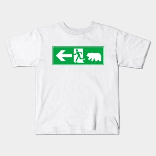 Exit Pursued By Bear Kids T-Shirt